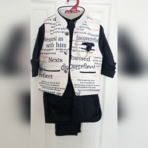 Little boys kurta pajama jacket set